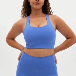 Girlfriend Collective Paloma Racerback Sports Bra in Light Purple
